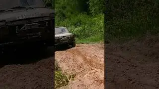 Турбо нива на крутом подъёме 