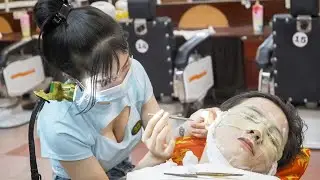 VIETNAM BARBERSHOP FULL CARE SERVICE WITH THUONG AND TRANG IN HO CHI MINH VIETNAM