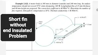 Short fin without end insulated | Short fin | Heat flow | Heat and mass transfer | TAMIL