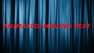 Sony Vegas Tutorial - Animated/Moving Text