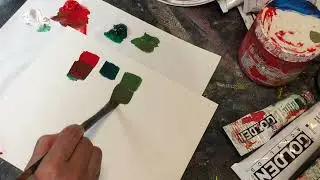 Mixing Complementary Colors - Red & Green