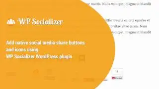 Add native social media sharing icons to WordPress using WP Socializer - Tutorial