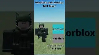 Roblox Korblox and Headless GUI giver 