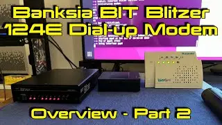 Banksia BIT Blitzer 124E Dial-up Modem (2400 bps) Model BBM124E - Overview and Dial Test #2