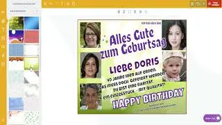 Geburtstagsbanner -  Hintergründe auswählen