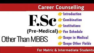 Scope of F.Sc medical || Top fields after F.Sc fields other than mbbs| fsc medical scope