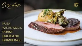 Kuba Winkowski's Roast Duck with Sauerkraut Dumplings & Hispi Cabbage