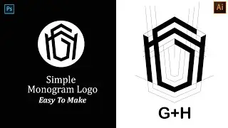 How To Create a Simple Monogram Logo | Tutorial - Adobe Illustrator CC