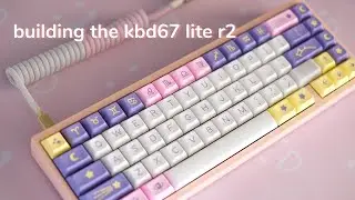 building the kbd67 lite r2!! (pink version :3)
