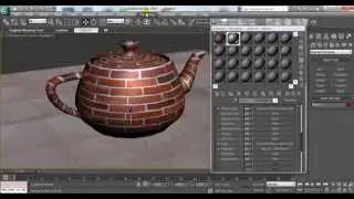 3D Max Material Editor Tutorial: Applying Textures, Bump & Reflection to Object