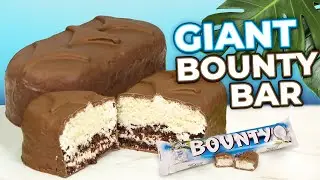 I Caked A GIANT BOUNTY BAR! | Realistic Novelty Cakes!  Coconut & Chocolate Cake! How to Cake It