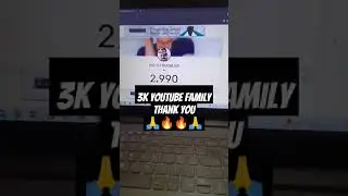 3k subscriber completed | beautiful journey 🔥🔥🔥🔥