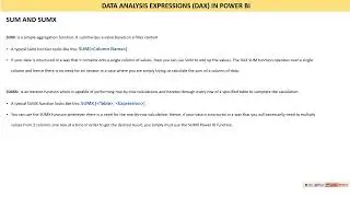 HOW TO USE POWER BI DAX - (TUTORIALSUM vs SUMX FUNCTION IN POWER BI)