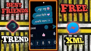 Best Friend Special Chat & Typing Video Editing in Alightmotion | xml File | Messenger Chat XML 