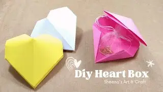 Unique Diy Paper Heart Box | Easy Valentines Paper | Easy Kids Heart Box | Diy Hearty Box