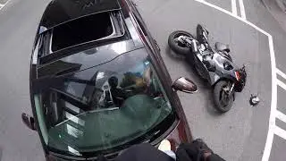 ANGRY BIKES STOMPS WINDSHIELD + WORST ACCIDENTS !!!