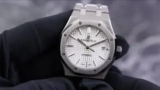 Audemars Piguet Royal Oak 37mm 15450ST White Unboxing & Presentation