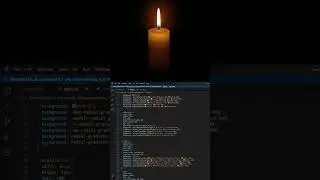 Animated Candle Flame using HTML, CSS and JS 