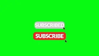 FREE Subscribe Animated Button   GREEN SCREEN