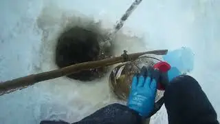 Проверка крючков на налима 06 12 2023