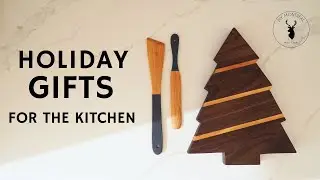 DIY Holiday Gifts for the kitchen // Woodworking
