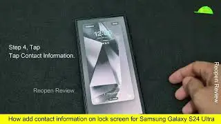 How add contact information on lock screen S24 Ultra?