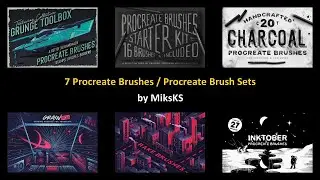7 Procreate Brushes / Procreate Brush Sets by MiksKS