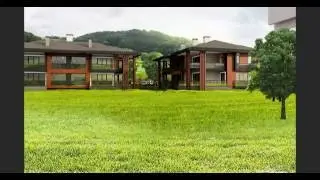 architectural rendering retouch Top view of architectural blueprints and blueprint rolls
