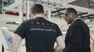 TESLA Gigafactory 2, exterior, interior.