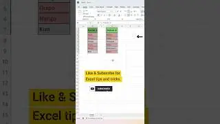 Highlight Duplicate Values Between Two Lists in Excel | Excel Tip