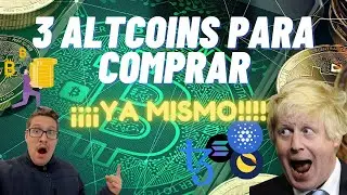 🔥💥3 Altcoins para COMPRAR YA!!!💥🔥/ Análisis de BITCOIN, SOLANA, LUNA, ADA, XTZ y más / BITCOIN HOY