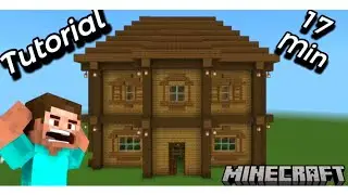 ✅Tutorial-Como hacer una Casa🏠 de MADERA en MINECRAFT (fácil y rápido) 17min ⏳