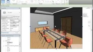 Revit Boardroom Drop Ceiling and Lighting Design
