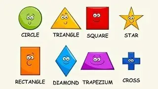 Shapes Names With Pictures | Shapes Name With Spelling