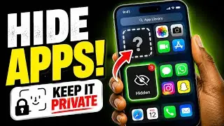 HOW TO HIDE APPS ON IPHONE, iOS 18 | HIDE AN APP ON IPHONE HOME SCREEN