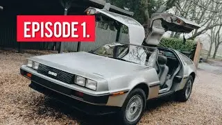 Episode 1: Starting Our REAL DeLorean Time Machine Build! (Car Port, First Metal Mods & A Breakdown)