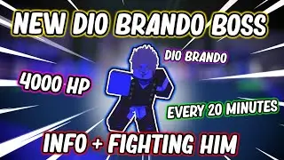**NEW** Dio Brando Boss | A Universal Time | Roblox
