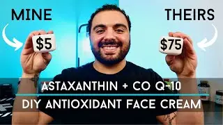 DIY Antioxidant Face Cream // Astaxanthin + CoQ10 // EASY + AFFORDABLE