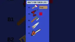 Tools in Turkish.