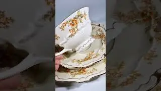 Антикварная чайная тройка от Sorau 