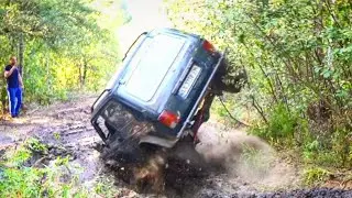 ТАК еще никто не ИСПОЛНЯЛ, НИВА едет на одном КОЛЕСЕ, ямища ниберучка OFF-ROAD для безбашенных