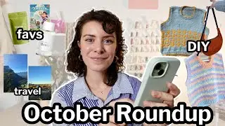 October roundup 🍁 sewing and knitting DIYs, visiting Calgary, and cozy favourites