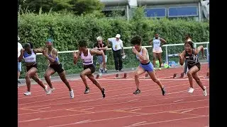 12''06: Serena   KOUASSI (100mCAF / FA) - Chpts IDF CAM-JUM -  M.-ALFORT, 22 Juin 2019