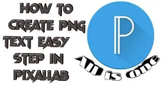 How to create PNG text  easy step in pixallap