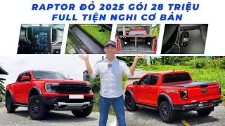 RAPTOR NEXTGEN ĐỎ 2025 COMBO 28 TRIỆU FULL CHI TIẾT TIỆN NGHI CƠ BẢN, HÀNG XỊN GIÁ TỐT Ở AUTO STYLE