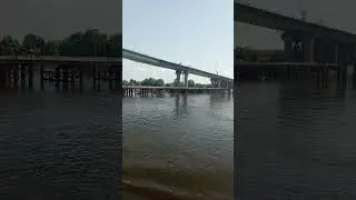 Строится новый мост на Каме в Татарстане, Котловка - Ильинка (съемка со стороны левого берега)