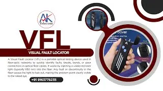 VISUAL FAULT LOCATOR II AK TELECOM II #opticalfiber #splicingmachine #ftth #telecom #vfl #tumtec