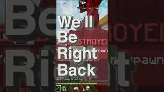 Minecraft Bad Timing | We'll be right back #shorts