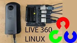 RICOH THETA Linux Live Stream Demo With OpenCV, gstreamer, VLC on Jetson Nano