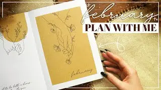 February 2021 Bullet Journal Plan With Me  |  Simple BuJo Set Up